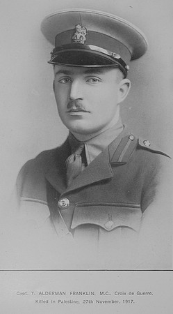 Franklin T A Captain MC C de G 5th Bedfordshire Regiment