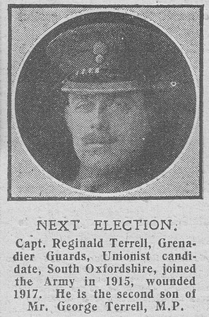 Terrell R Captain 2nd Granadier Guards The Graphic 6th Nov 1918