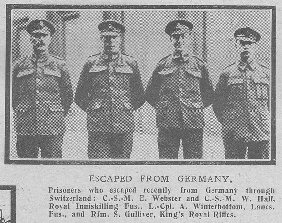 Hall W CSM Royal Inniskilling Fusiliers The Graphic 2nd Oct 1918