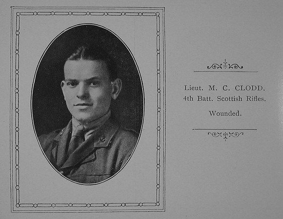 Clodd M C Lt 4th Cameronians