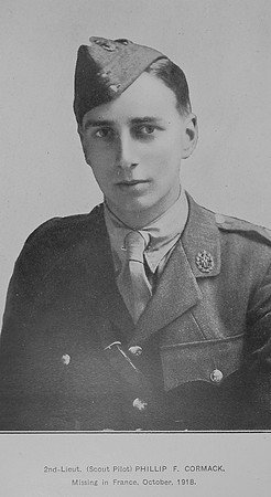 Cormack P F 2nd Lt Royal Air Force