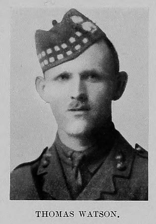 Watson T Captain 7th Royal Scots Fusiliers St Andrews University Roll Of Honour