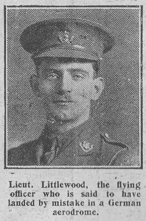 Littlewood S C T Lt Royal Flying Corps 1st July 1916