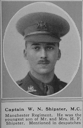 Shipster W N Captain MC 1st Manchester Regt The Sphere 9th Nov 1918