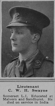 Swayne C W H Lt Somerset LI The Sphere 28th July 1917