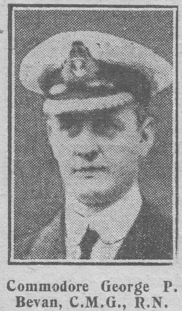 Bevan G P Comm CMG Royal Navy The Graphic 28th Dec 1918