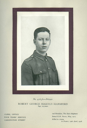 Hansford R G H Pte