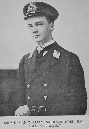 Eden W N Midshipman HMS Indefatigable Royal Navy
