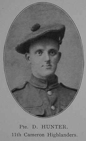 Hunter D Pte 11th Cameron Highlanders