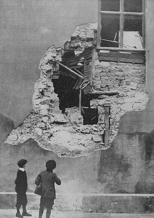A Shell Hole In The Baptist Chapel Hartlepool