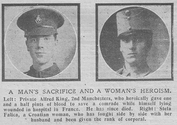 King A E Pte 53108 2nd Mancheser Regiment The Graphic 28th Oct 1918