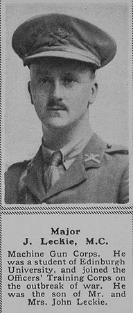 Leckie J Major MC MGC The Sphere 28th Sep 1918