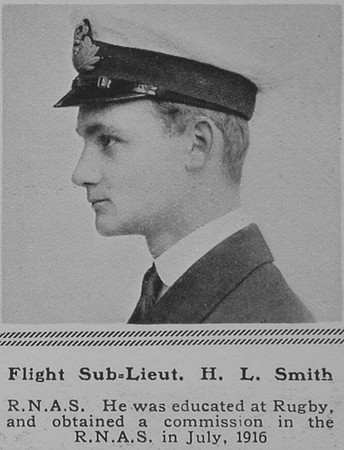 Smith H L Flt Sub Lt RNAS The Sphere 10th Nov 1917