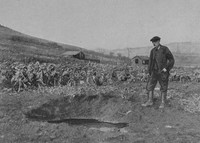 A Shell Hole Made Near The Wireless Station At Scarborough