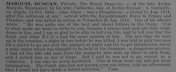 Marquis D Pte 11878 1st (Royal) Dragoons Obit De Ruvignys Roll Of Honour Vol 4