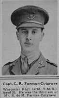 Farmar-Cotgrave C R Captain Worcs Regt The Sphere 9th Mar 1918