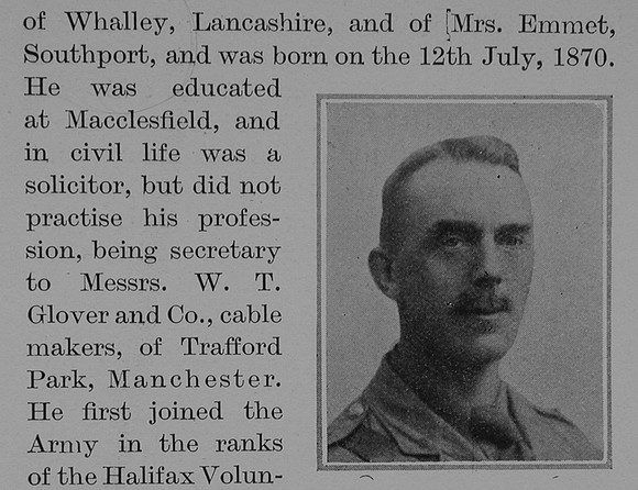 Baddeley E L Major 8th Lancashire Fusiliers Obit Part 2 The Bond Of Sacrifice Vol 2