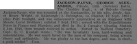 Jackson-Payne G A Pte 338 13th Cheshire Regiment Obit De Ruvignys Roll Of Honour Vol 4
