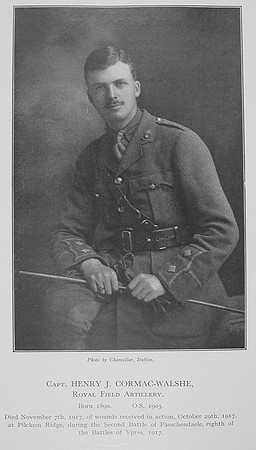 Cormac-Walshe H J Captain Royal Field Artillery