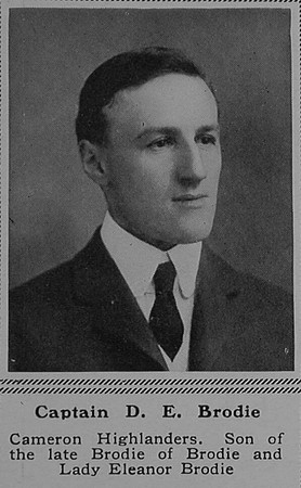 Brodie D E Captain 3rd Attd 1st Cameron Highlanders The Sphere 18th Nov 1916