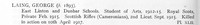 Laing G 2nd Lt Cameronians Obit