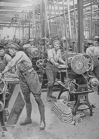 British Soldiers Sent Back From The Trenches To Help Make Munitions