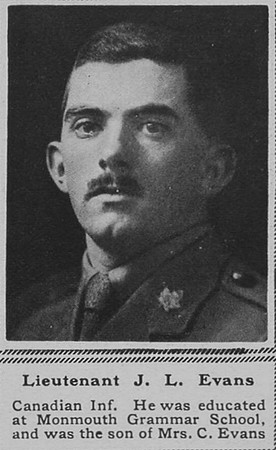 Evans J L Lt 54th CEF The Sphere 19th May 1917
