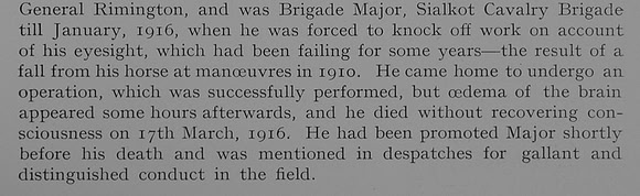 Teesdale F R Major Indian Army Obit Part 2 Dulwich College Roll Of Honour
