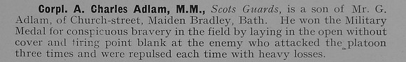 Adlam A C Cpl MM Scots Guards 1