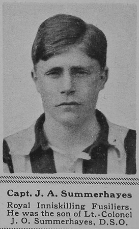 Summerhayes J A Captain 13th R Inniskilling Fusiliers The Sphere 12th Oct 1918