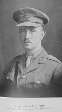 Street E A 2nd Lt 22nd Manchester Regiment
