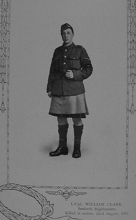 Clark W L/Cpl S/14410 8th Seaforth Highlanders