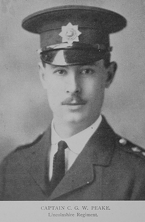 Peake C G W Captain Lincolnshire Regiment