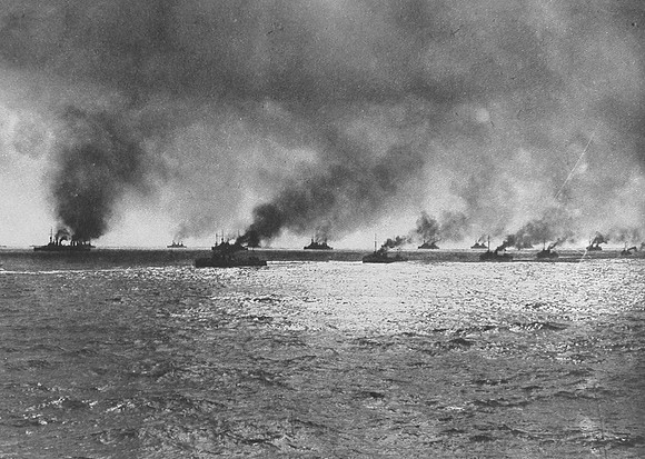 British And French War Ships At The Entrance To The Straits About To Attack Dardanelles Forts