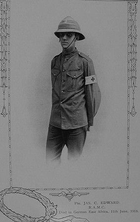 Edward J C Pte 92293 Royal Army Medical Corps