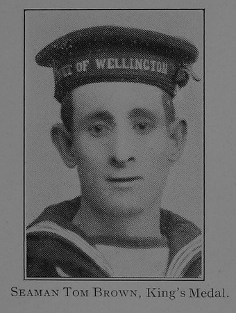 Brown T 1st Class Stoker Silver Medal HMS Philomel RNR