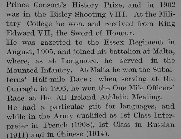 Binsteed G C Captain MC 2nd Essex Regiment Obit Part 3 The Bond Of Sacrifice Vol 2