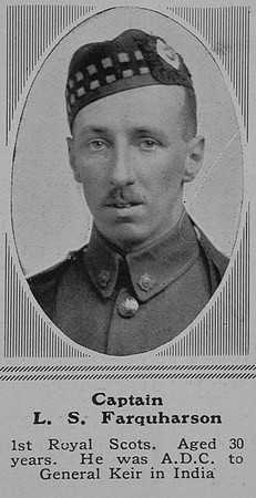 Farquharson L S Captain 1st Royal Scots The Sphere 12th Jun 1915