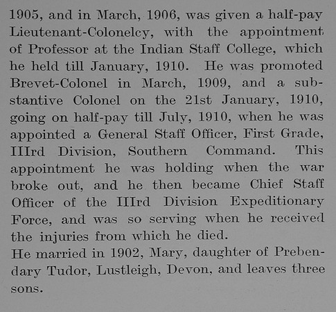 Boileau F R F Col Royal Engineers Obit Part 4 The Bond Of Sacrifice Vol 1