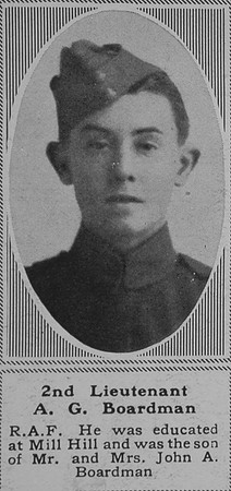 Boardman A G 2nd Lt RFC The Sphere 22nd Feb 1919