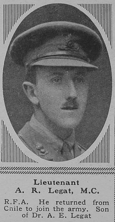 Legat A R Lt MC RFA The Sphere 2nd Jun 1917