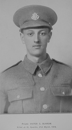 Burrow V C Pte G-21914 8th Queens Royal West Surrey Regiment