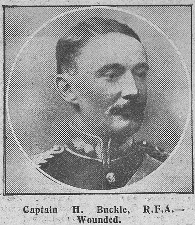 Buckle H Captain Royal Field Artillery The Graphic 4th Sep 1914