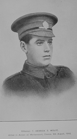 Wolfe F D S Rfn 303850 5th London Regiment