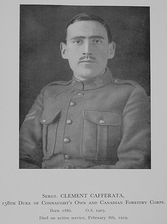 Cafferata C Sergt Canadian Forestry Corps