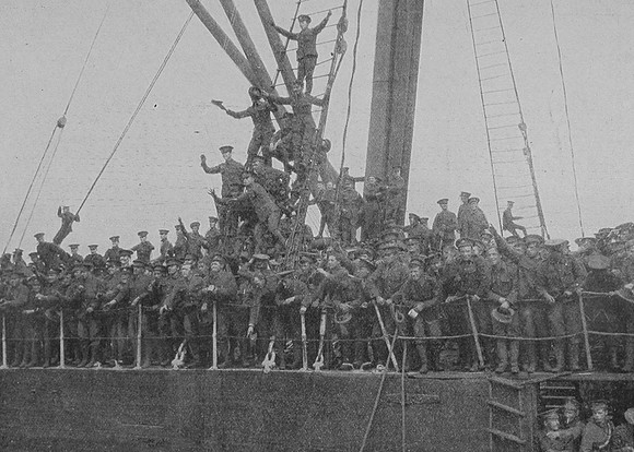 British Troops Arriving On Transport Ships Into French Ports