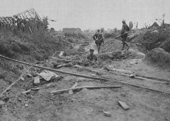 After The British Advance On The Somme Near Mametz