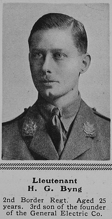 Byng H G Lt 2nd Border Regiment The Sphere 24th Jul 1915