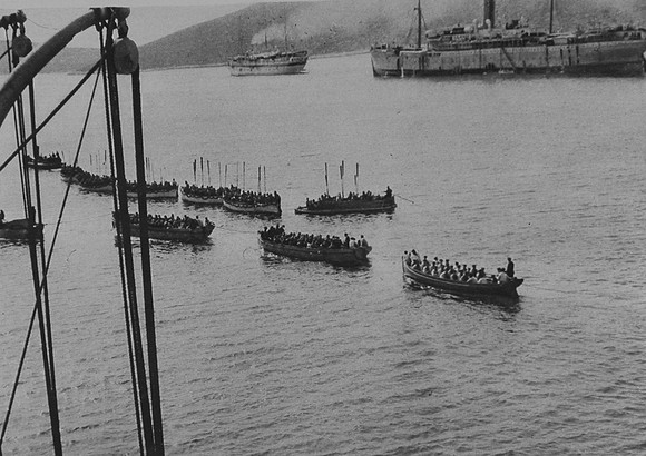 The Landing Of Troops On The Gallipoli Peninsula