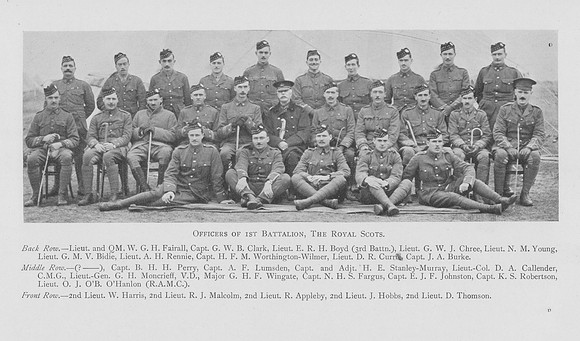 Royal Scots Officers 1st Battalion